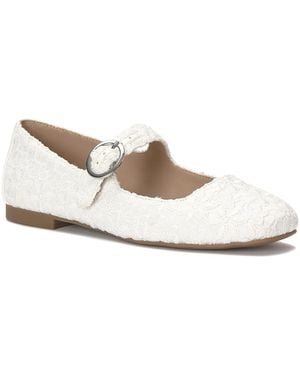 Kelly & Katie Norissa Mary Jane Flat - White