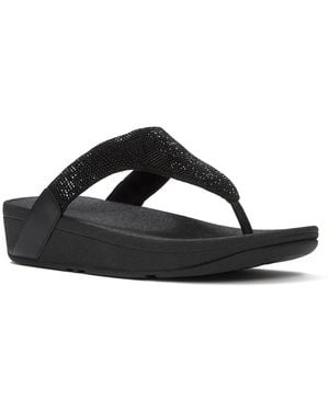 Fitflop Flowrise Wedge Sandal - Black