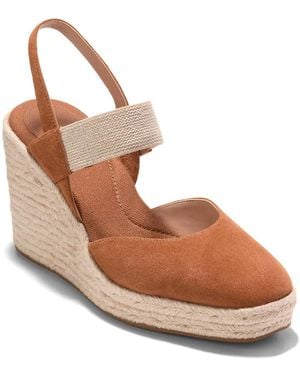 Cole Haan Kenna Espadrille Wedge Sandal - Brown
