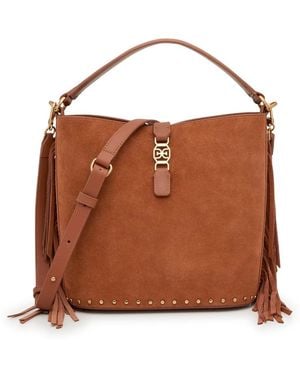 Sam Edelman Pryce Suede Shoulder Bag - Brown