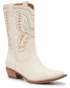 Frye & Co. Irlene Short Deco Stitch Western Boot - Black