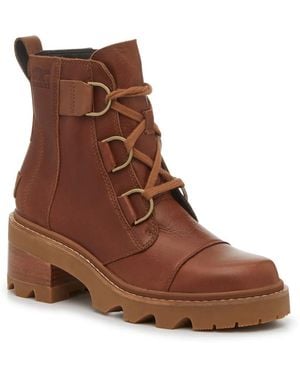 Sorel Joan Now Waterproof Combat Boot - Brown