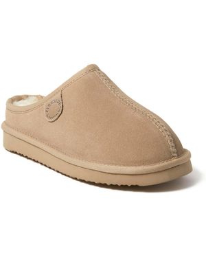 Dearfoams Greta Clog Slipper - Natural
