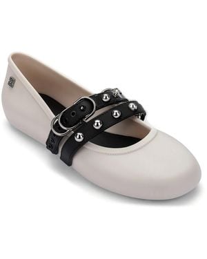 Melissa Soft Ballerina Jelly Flat - White