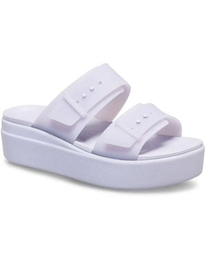 Crocs™ Brooklyn Low Wedge Sandal - White