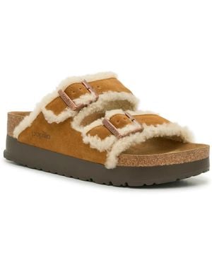 Birkenstock Papillio By Arizona Platform Slide Sandal - Brown