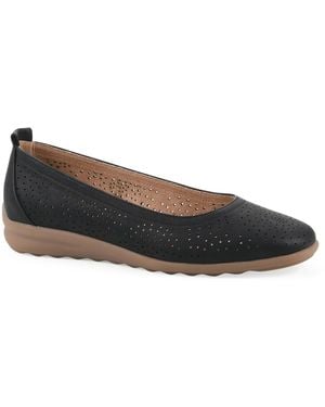 White Mountain Cortney Ballet Flat - Black