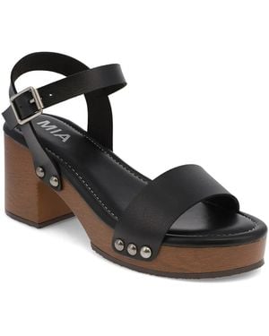 MIA Emelia Platform Sandal - Black