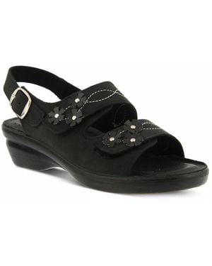 Flexus by Spring Step Ceri Wedge Sandal - Black