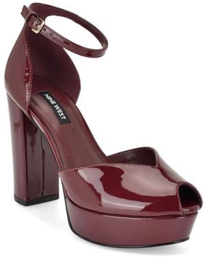 Nine West Keela Platform Pump - Red