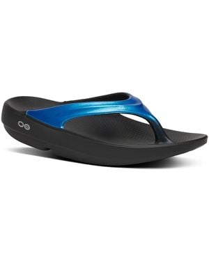 OOFOS Oolala Luxe Flip Flop - Blue