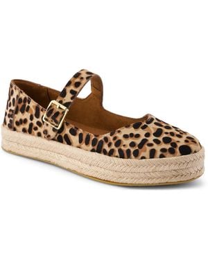 TOMS Carolina Mary Jane Platform Espadrille Slipon - Metallic