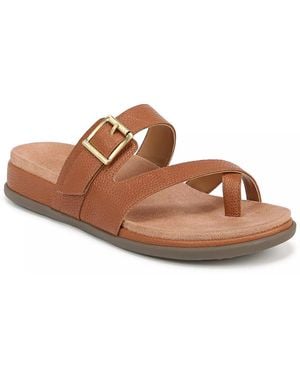 Vionic Carmela Toe Loop Sandal - Brown