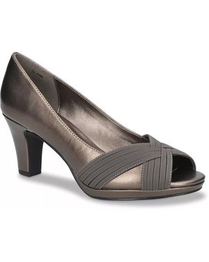 Easy Street Lavish Platform Pumps - Gray