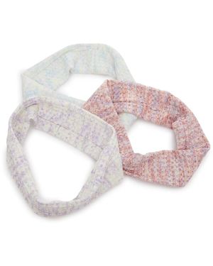 Kelly & Katie Pastel Waffle Knit Headwrap Headband Set 3 Pack - Multicolor