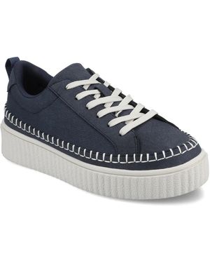 Journee Collection Pazey Platform Sneaker - Blue