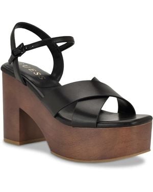 Guess Qeelin Platform Sandal - Black