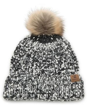 BEARPAW Popcorn Pom Beanie - Black