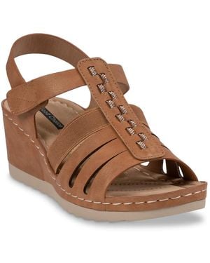 Good Choice Yuna Wedge Sandal - Brown