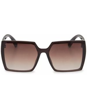 Jessica Simpson Square Glitter Sunglasses - Brown
