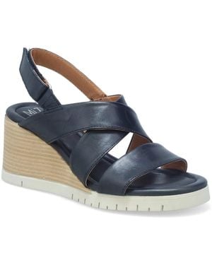 Miz Mooz Morgana Wedge Sandal - Blue