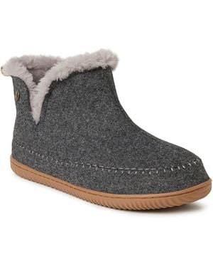 Dearfoams Brixen Bootie Slipper - Black