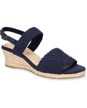 Bella Vita Mariella Espadrille Wedge Sandal - Blue