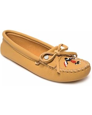 Minnetonka Thunderbird Animikii Moccasin Flat - Metallic