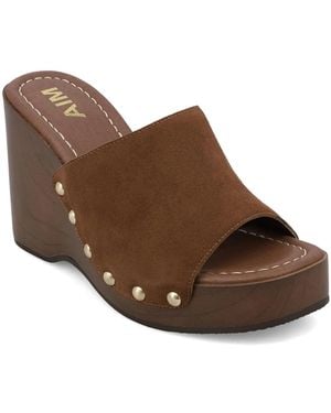 MIA Estefany Wedge Sandal - Brown
