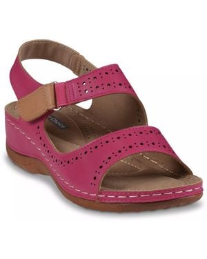 Good Choice Foster Wedge Sandal - Red