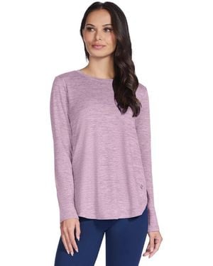 Skechers Go Dri Swift Tunic Crew Long Sleeve Shirt - Blue