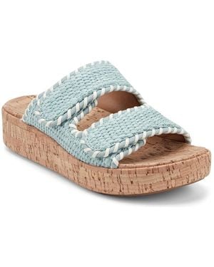 Earth Sprinti Wedge Sandal - Blue