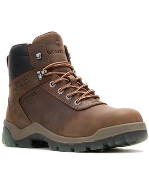 Wolverine Vantage Hyperrest Carbonmax Toe Work Boot - Brown