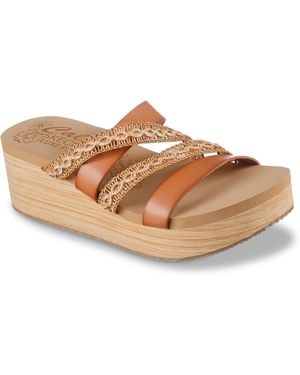 Skechers Summers Wedge Sandal - Black