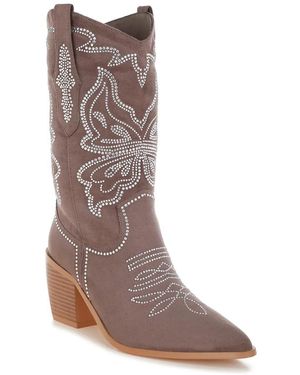 Rag & Co Latafa Cowboy Boot - Black