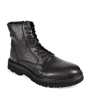 Roan Diss Combat Boot - Black