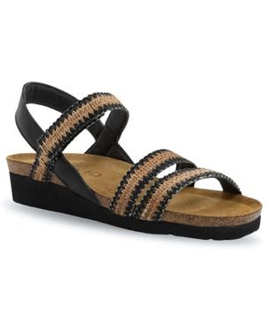Naot Kayla Wedge Sandal - Black