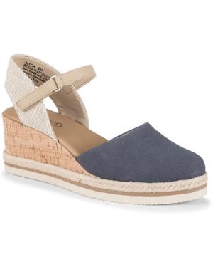 BareTraps Alycia Wedge Pump - Blue
