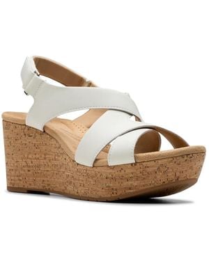 Clarks Rose Wedge Sandal - Metallic