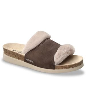Mephisto Hemeline Slide Sandal - Brown