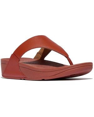 Fitflop Lulu Wedge Sandal - Red