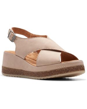 Clarks Kassanda Step Wedge Sandal - Gray