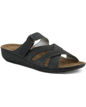 Flexus by Spring Step Karl Wedge Sandal - Black