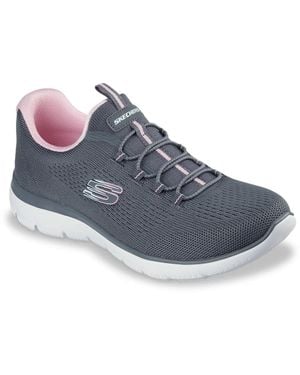 Skechers Wide Width Summits Radiant Flow Sneaker - Blue
