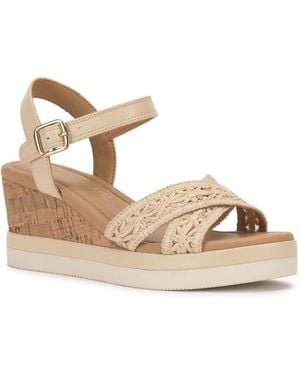 Crown Vintage Veronia Wedge Sandal - Black