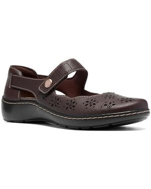 Clarks Cora Jane Mary Jane Flat - Black