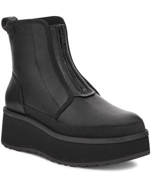 UGG Cityfunc Zip Water-Resistant Platform Bootie - Black
