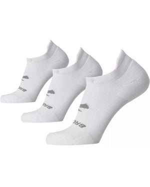 Brooks Runin No Show Socks 3 Pack - White