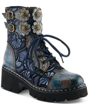 L'ARTISTE Limitless Platform Bootie - Blue