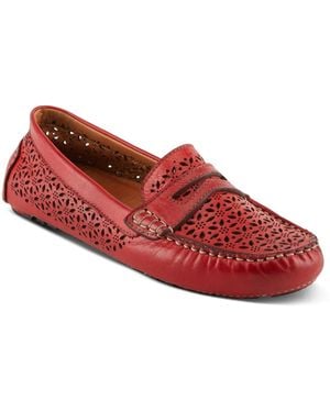Spring Step Crain Moccasin - Red